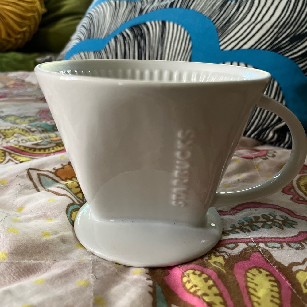 Starbucks White Ceramic Pour Over